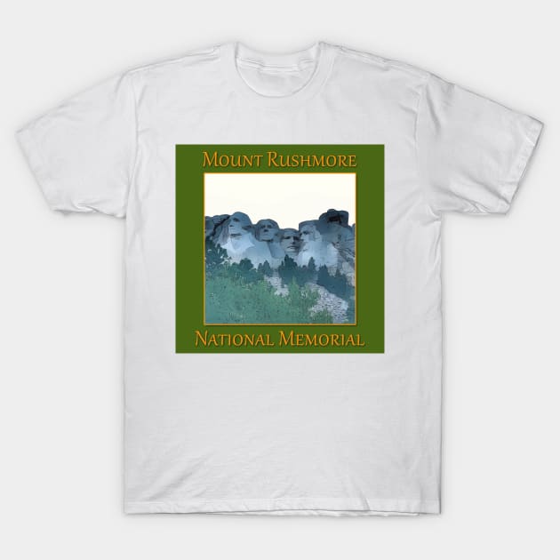 Mount Rushmore National Memorial T-Shirt by WelshDesigns